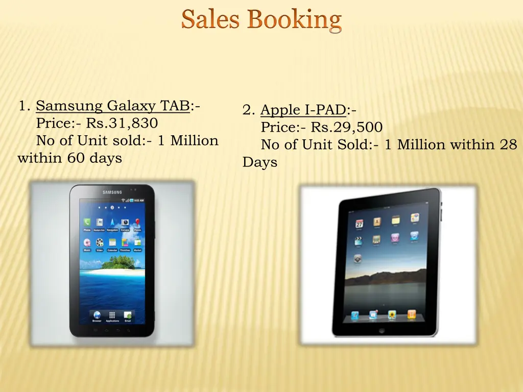 sales booking