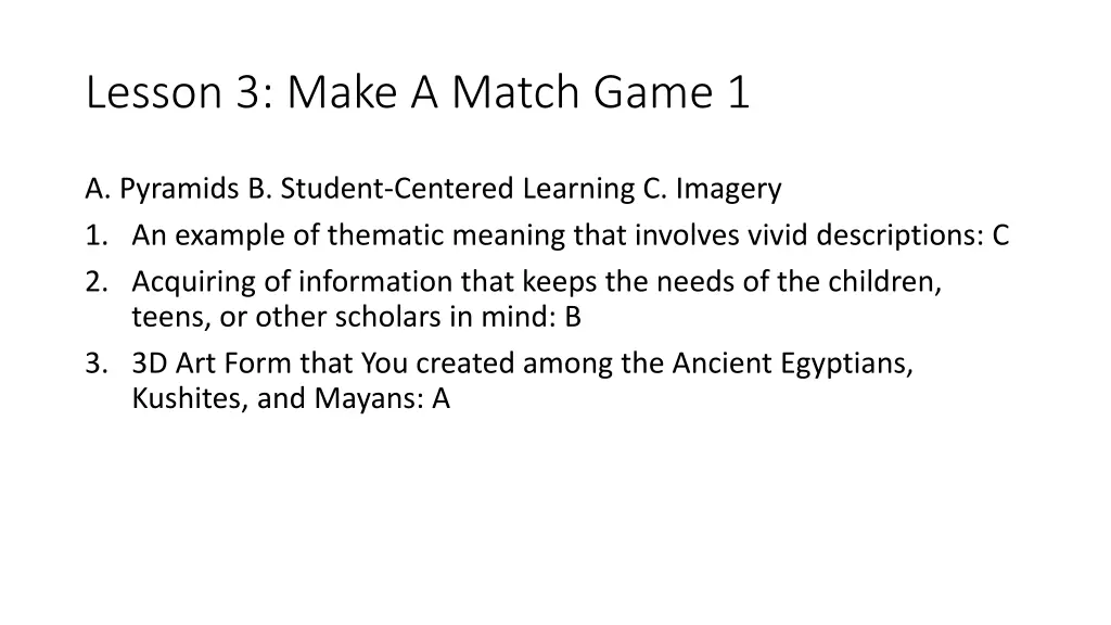 lesson 3 make a match game 1