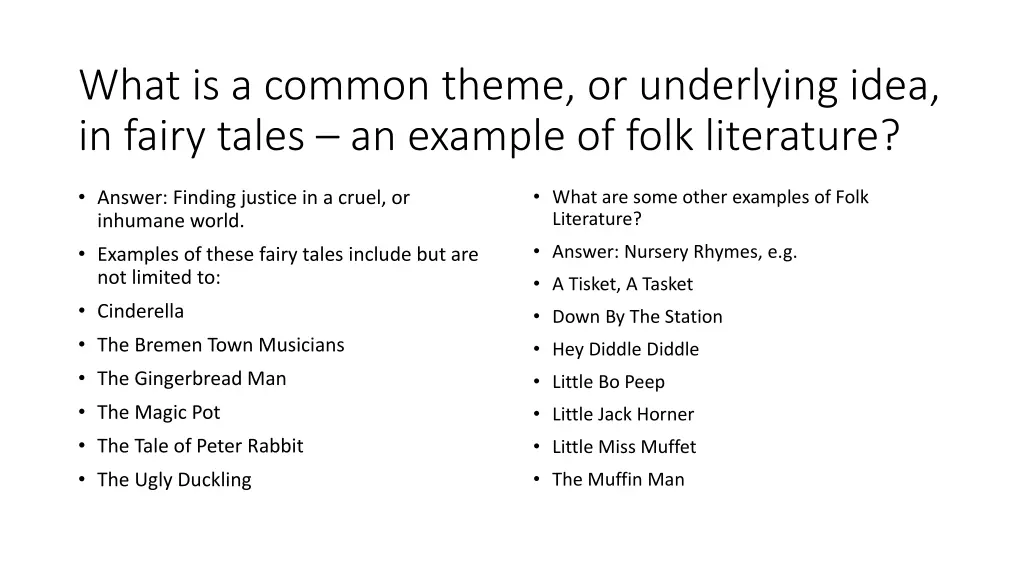 what is a common theme or underlying idea