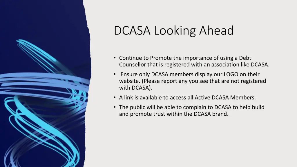 dcasa looking ahead
