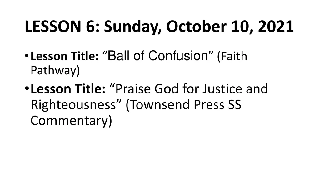 lesson 6 sunday october 10 2021