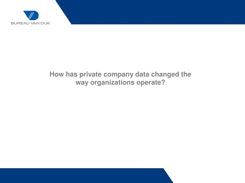 how has private company data changed
