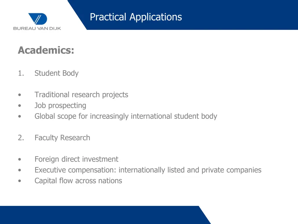 practical applications