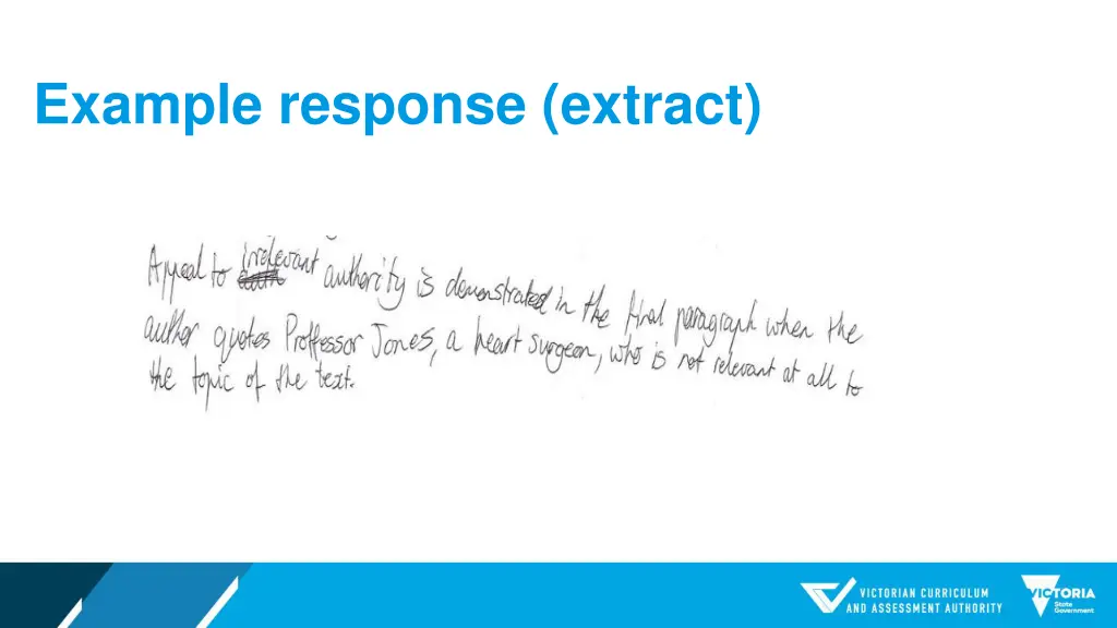 example response extract