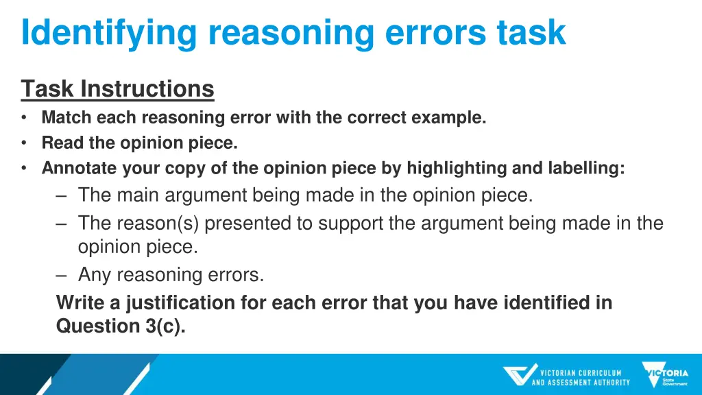 identifying reasoning errors task
