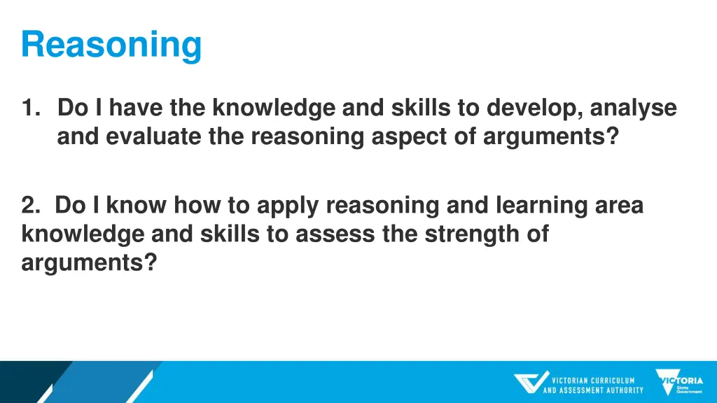 reasoning