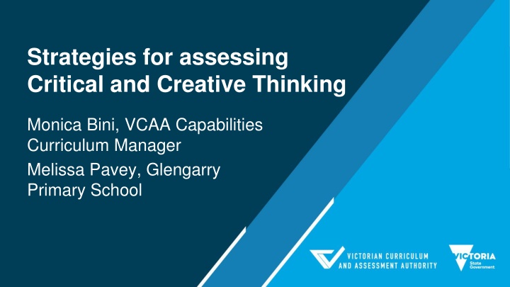 strategies for assessing critical and creative