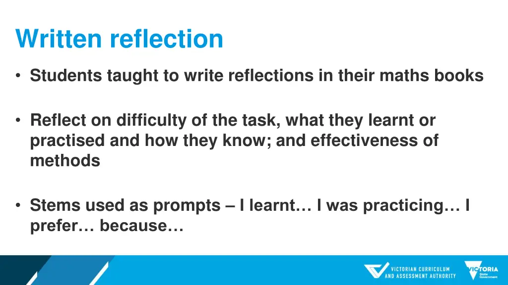 written reflection