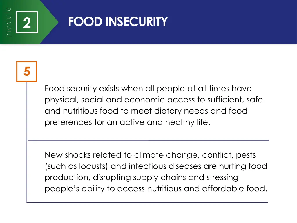 food insecurity