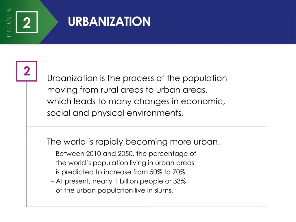 urbanization