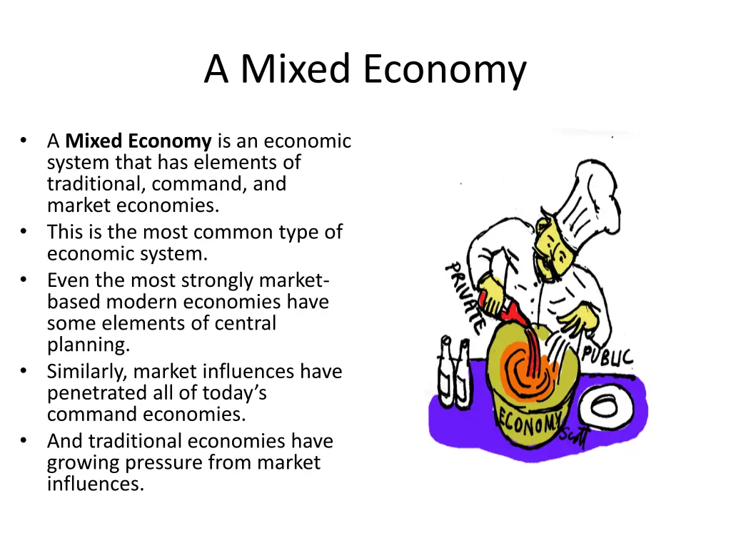 a mixed economy