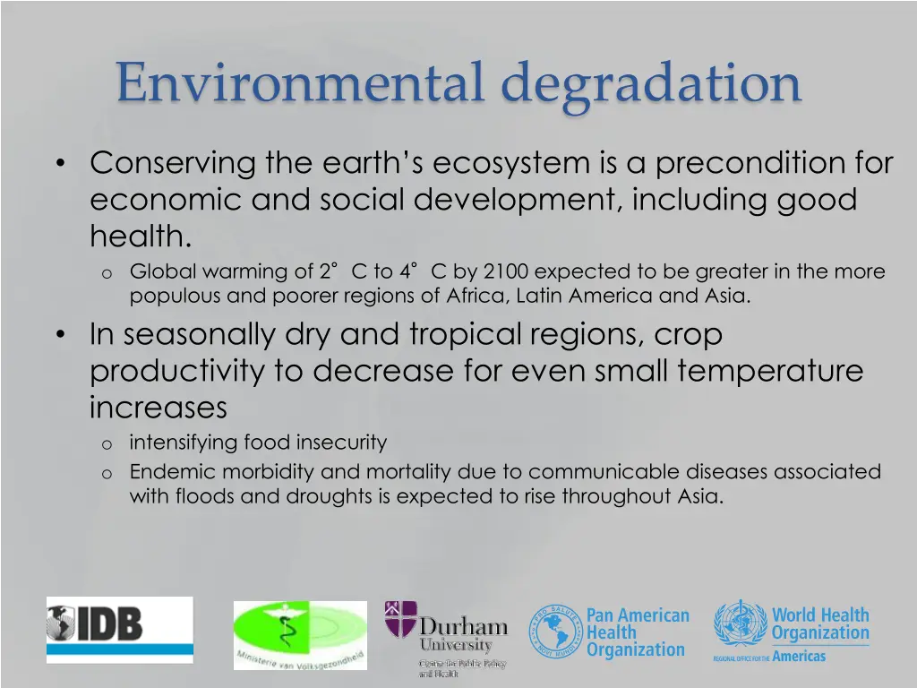 environmental degradation