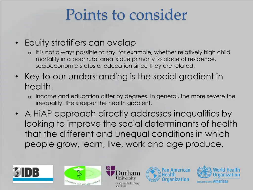 points to consider 1