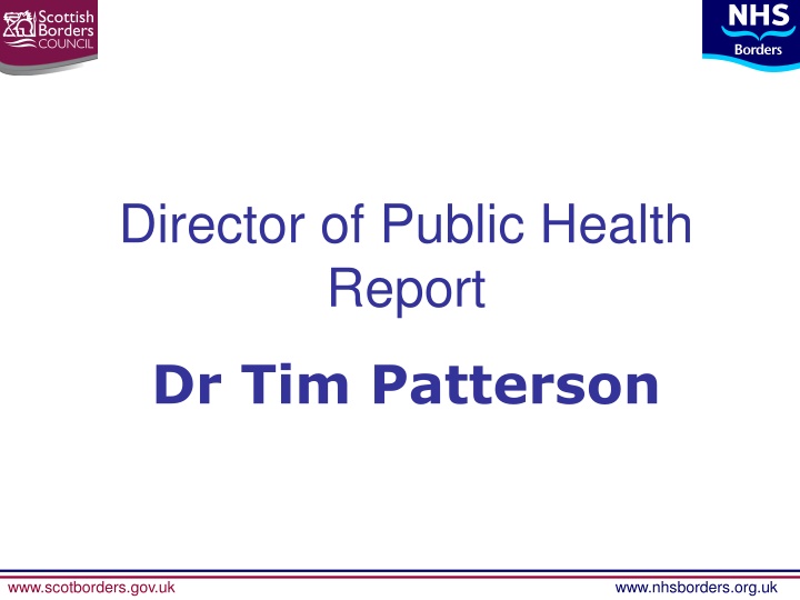 director of public health report