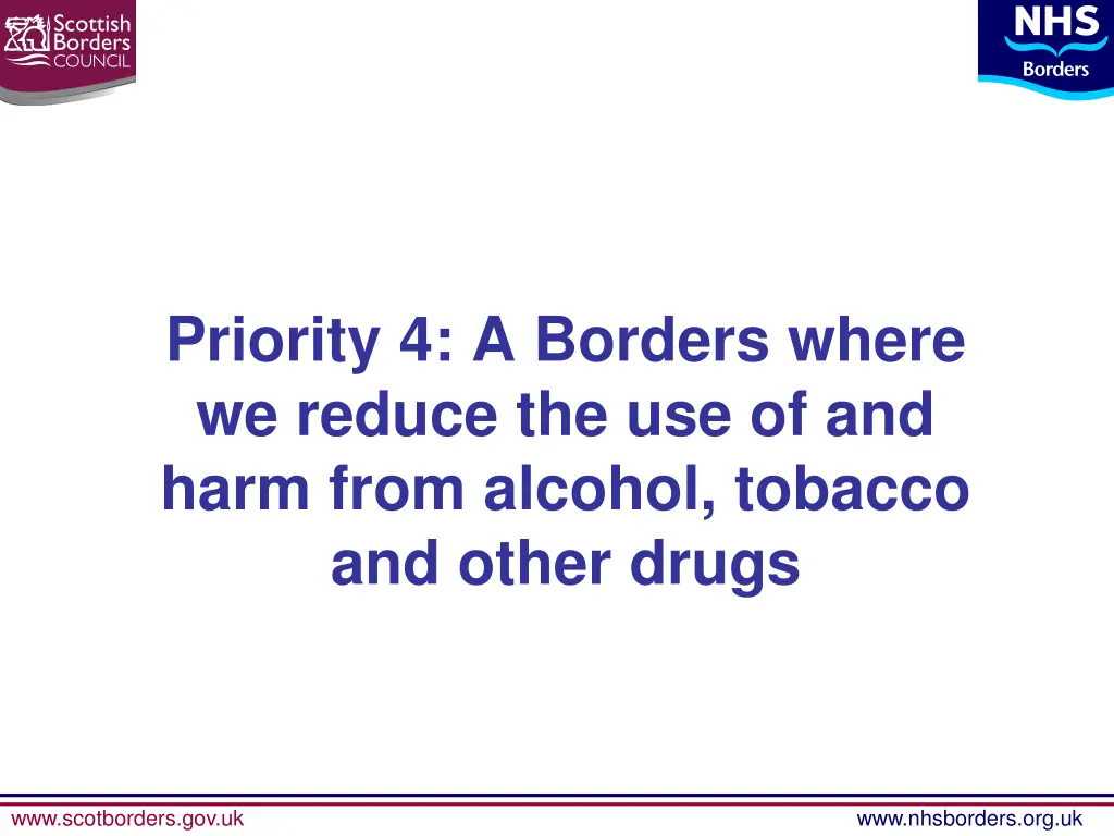 priority 4 a borders where we reduce