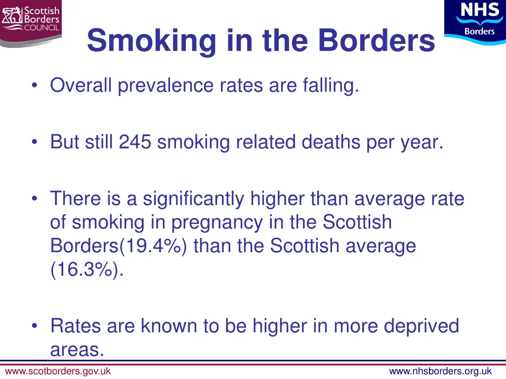 smoking in the borders