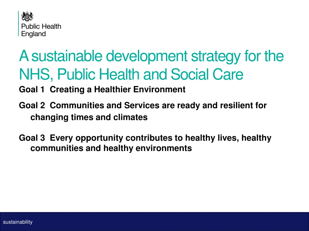 a sustainable development strategy