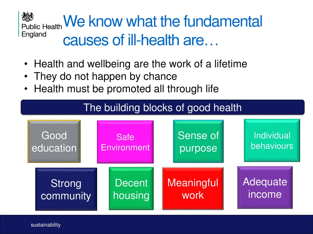 we know what the fundamental causes of ill health