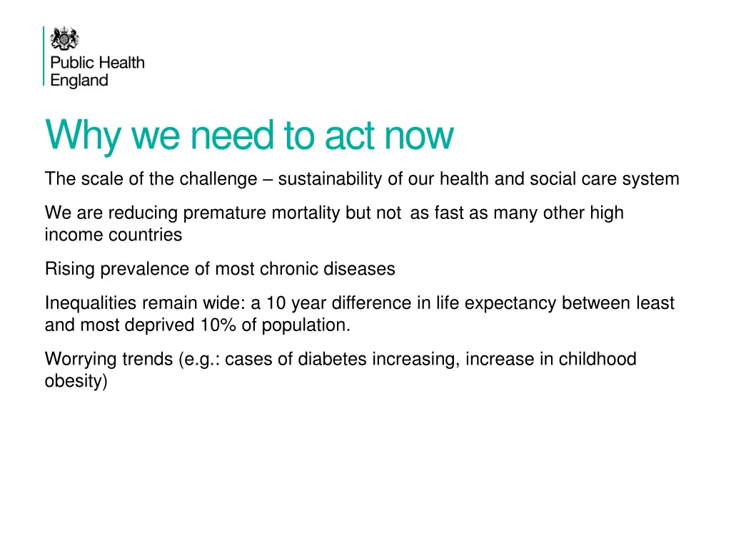why we need to act now