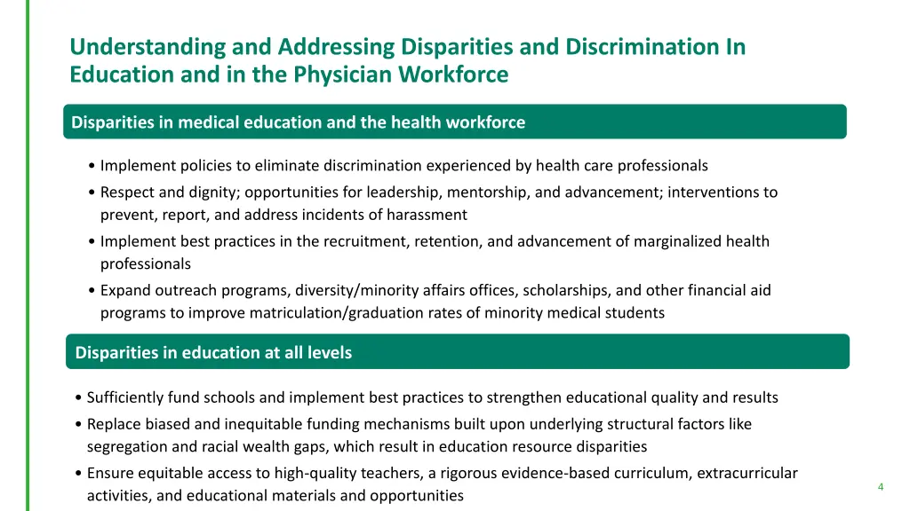 understanding and addressing disparities 1