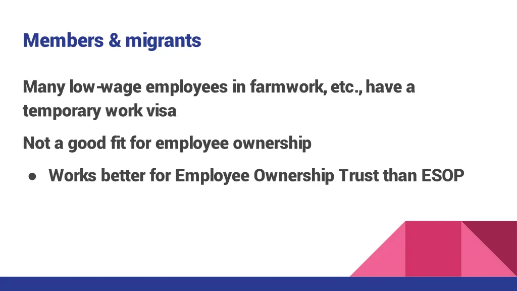 members migrants