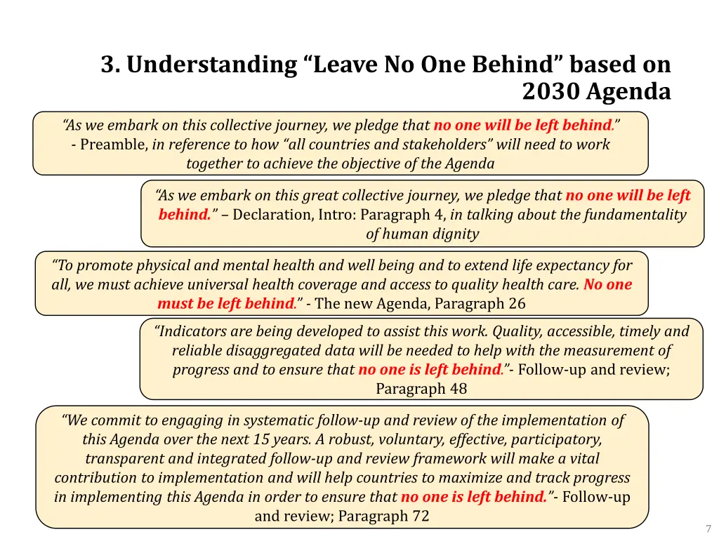 3 understanding leave no one behind based on