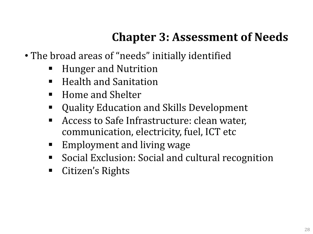 chapter 3 assessment of needs