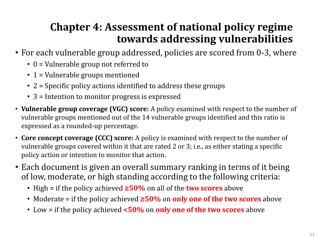 chapter 4 assessment of national policy regime