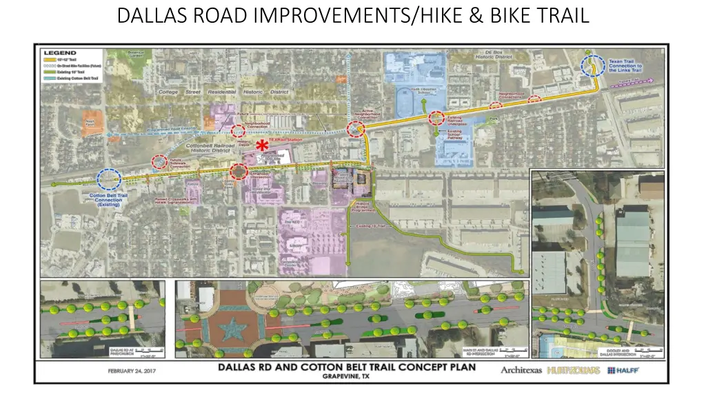 dallas road improvements hike bike trail