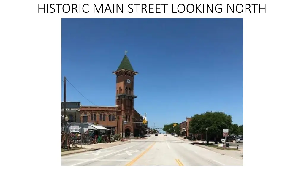 historic main street looking north