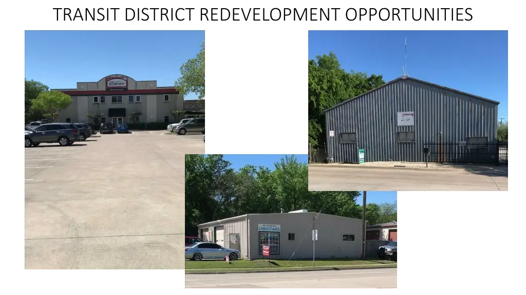 transit district redevelopment opportunities