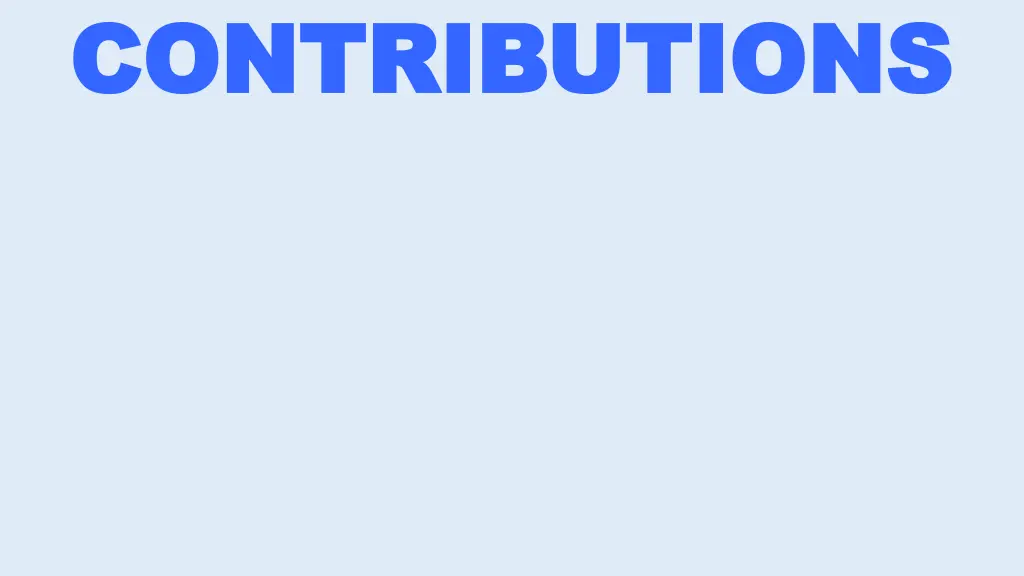 contributions contributions