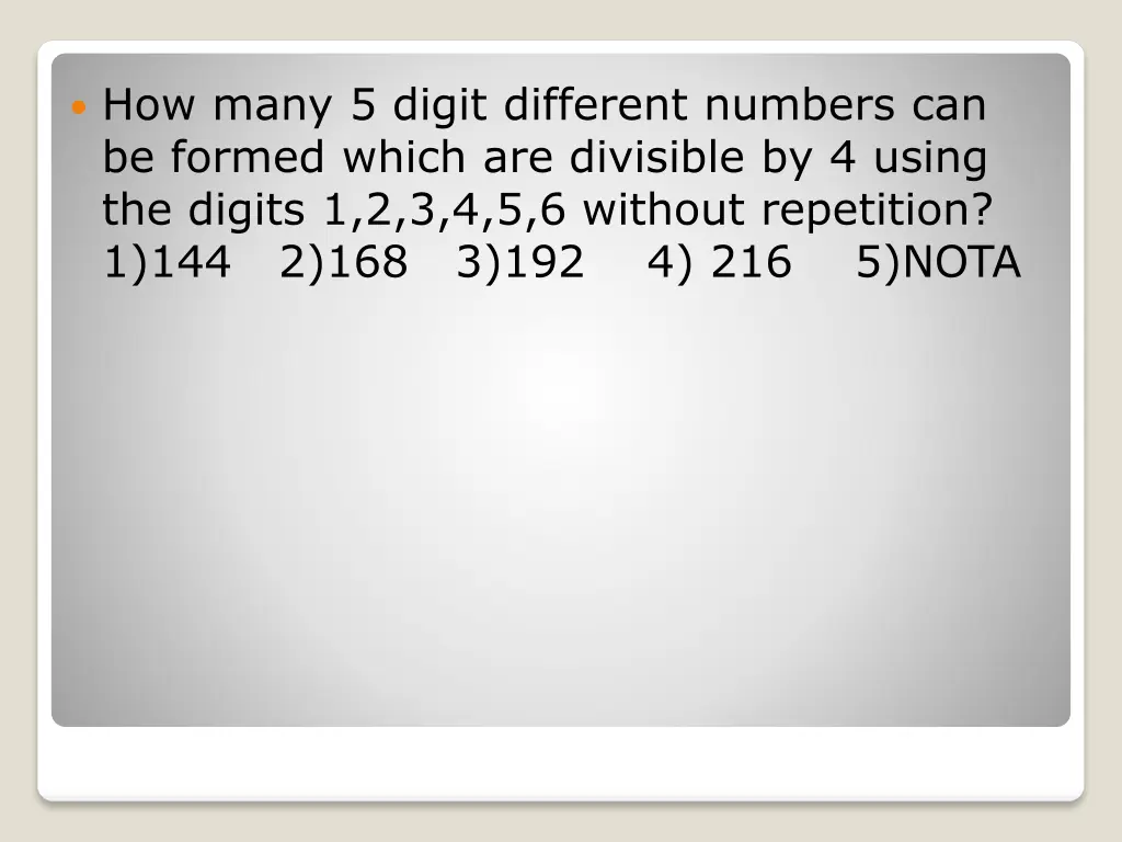 how many 5 digit different numbers can be formed