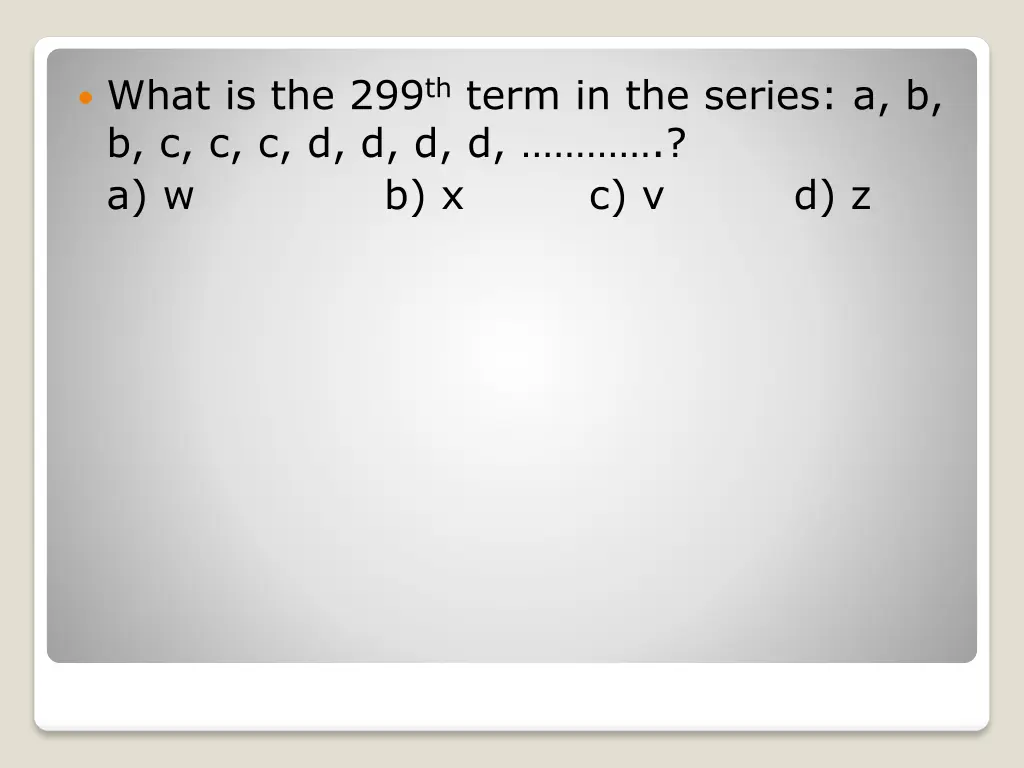 what is the 299 th term in the series