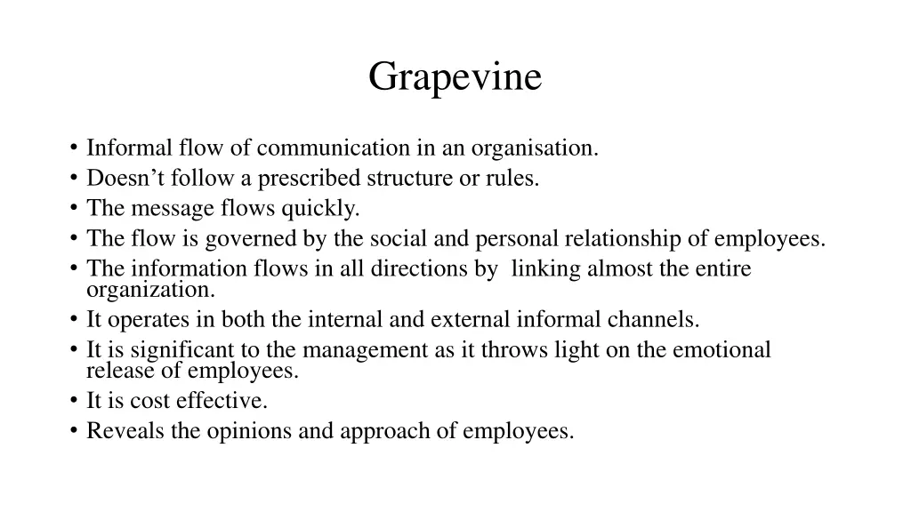 grapevine