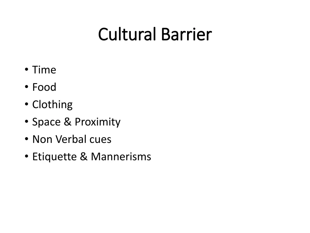cultural barrier cultural barrier