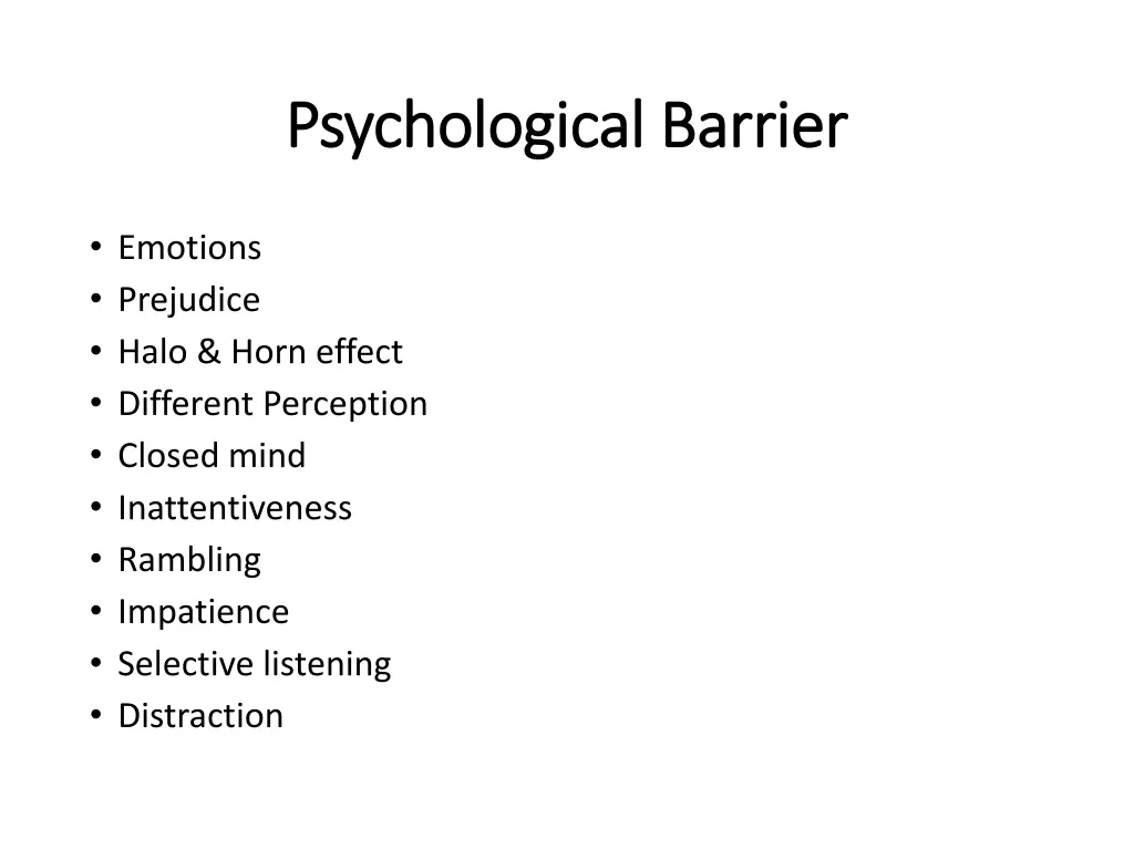 psychological barrier psychological barrier
