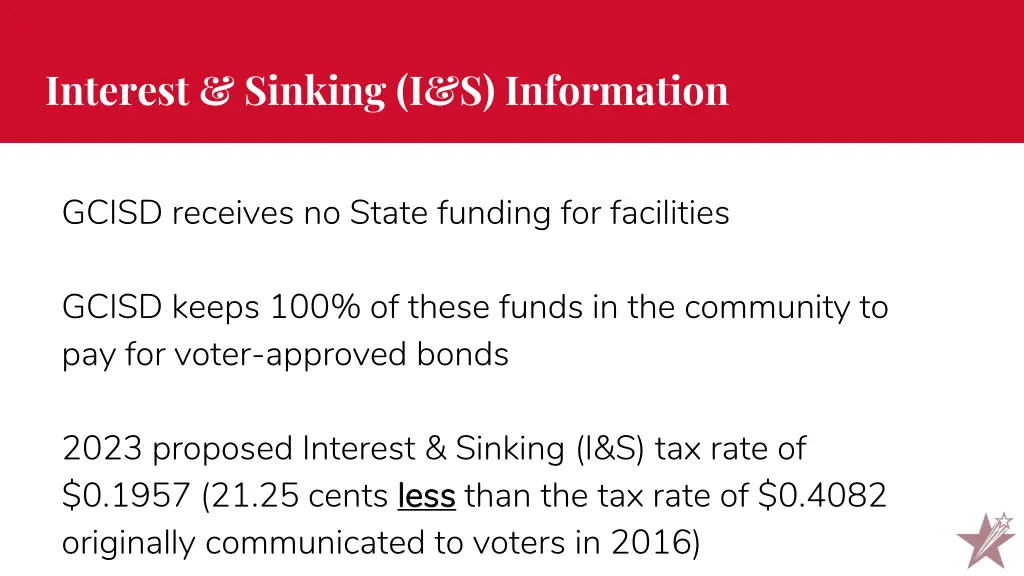 interest sinking i s information