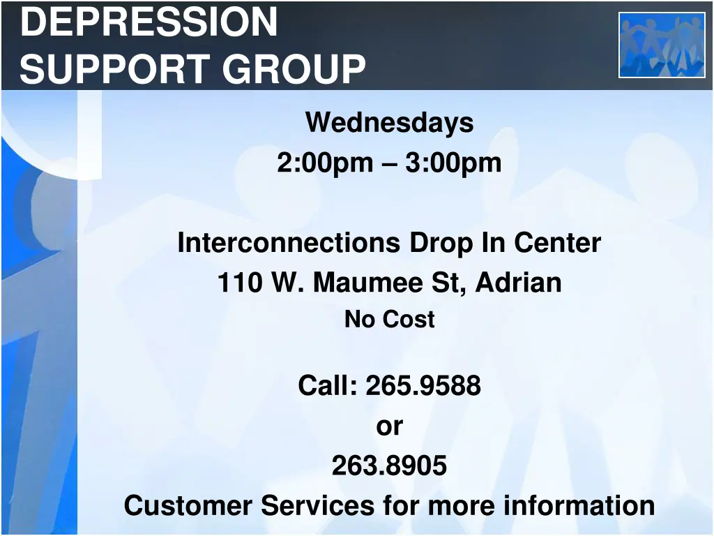 depression support group