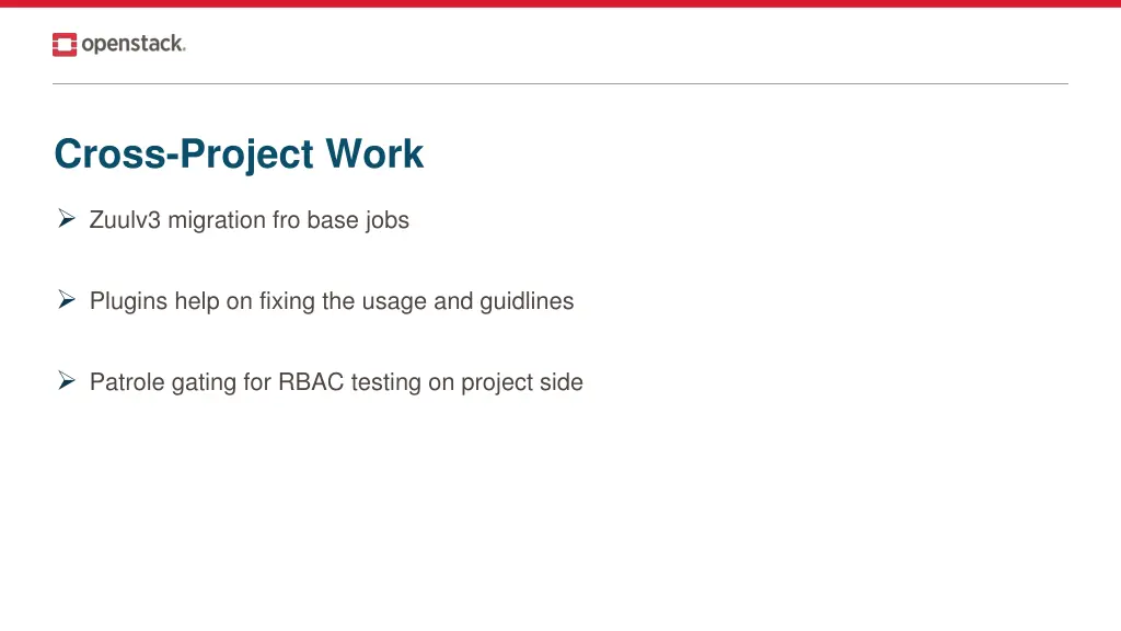 cross project work