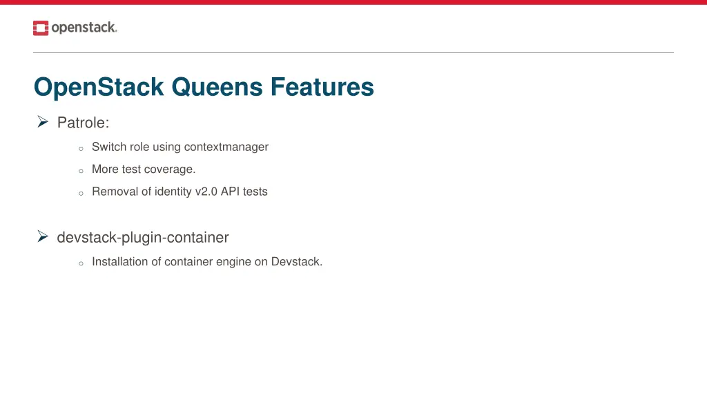 openstack queens features 1