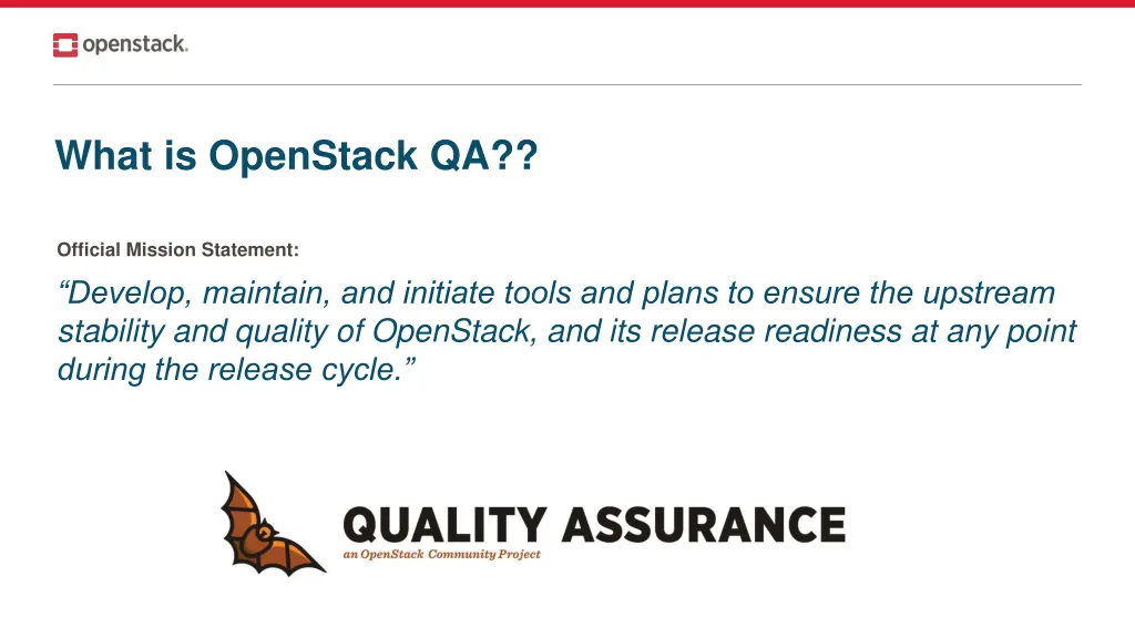 what is openstack qa