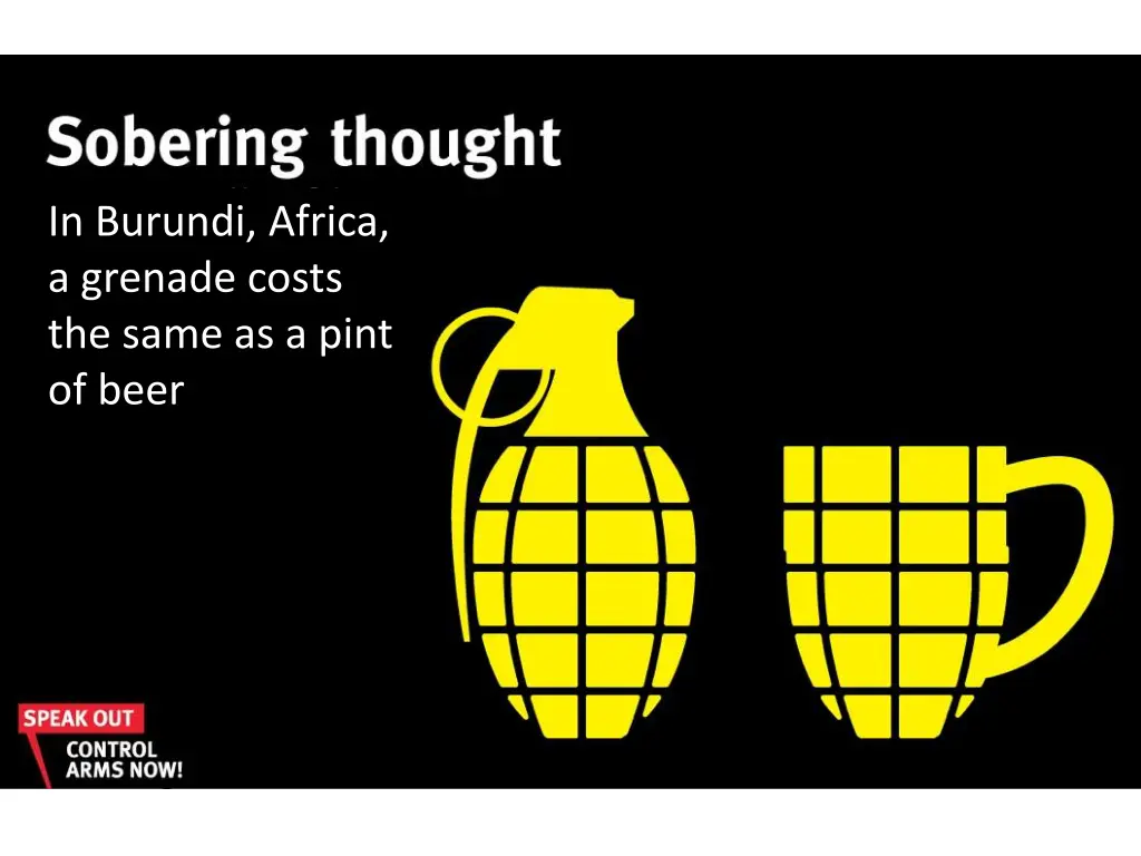 in burundi africa a grenade costs the same