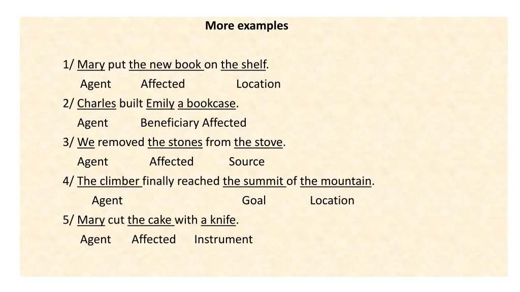 more examples