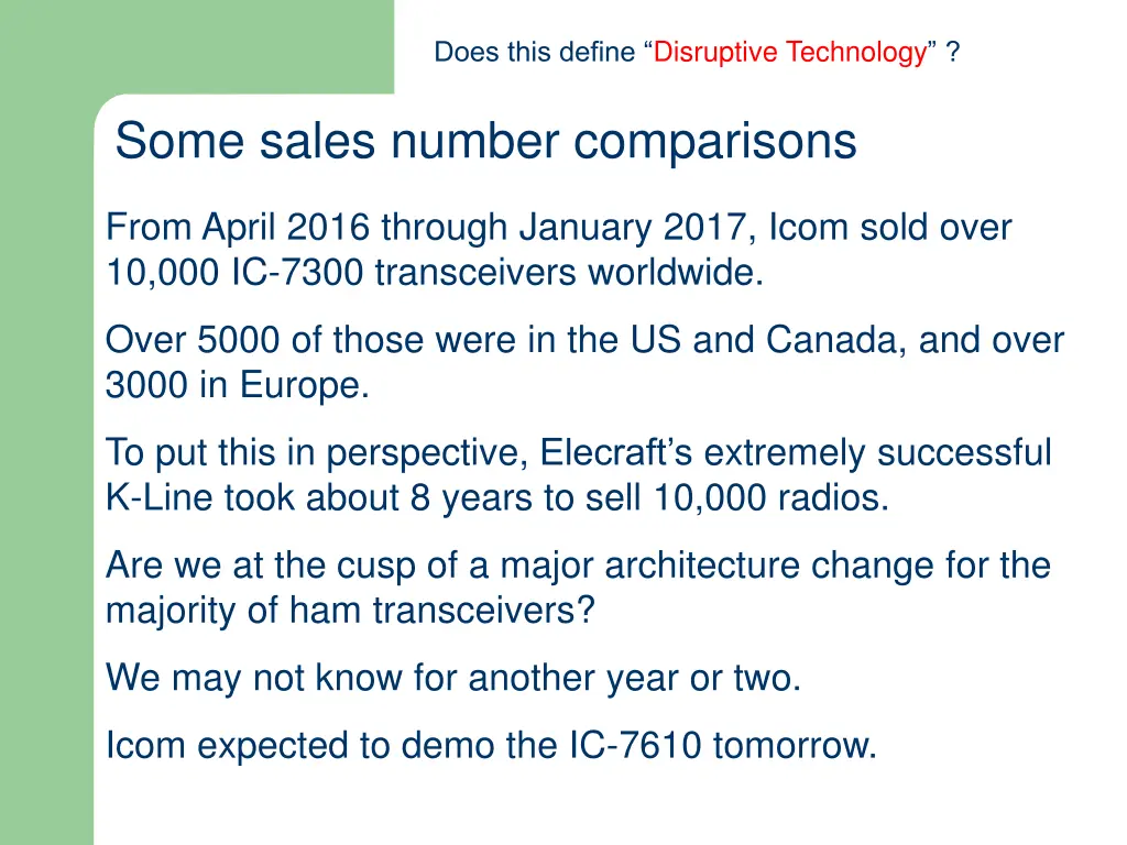 does this define disruptive technology