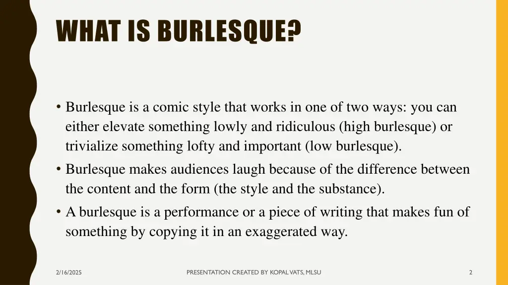 what is burlesque