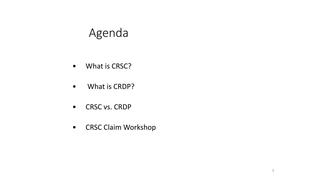 agenda