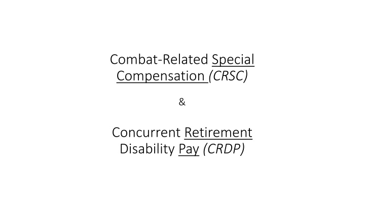 combat related special compensation crsc