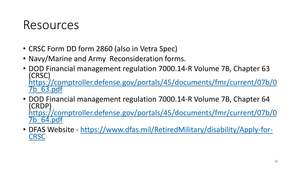 resources