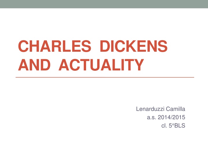 charles dickens and actuality